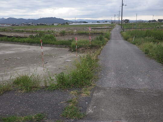 能間工区道路（工事前）